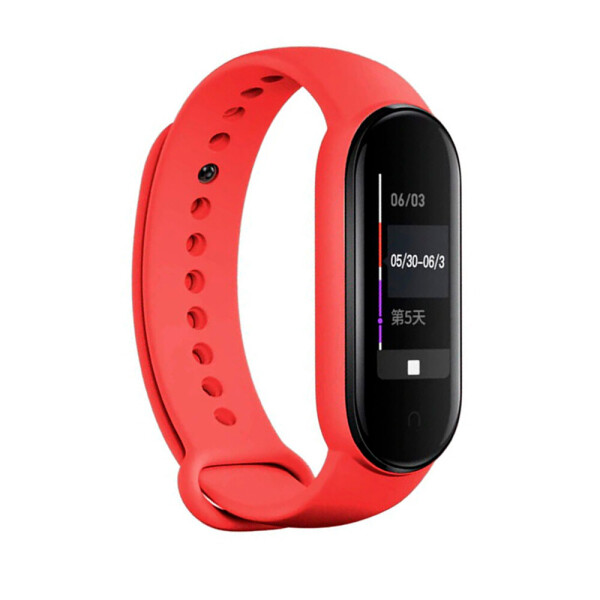 

Ремешок для браслета Mi Band 5 (Silicon) Red (8) (29387)