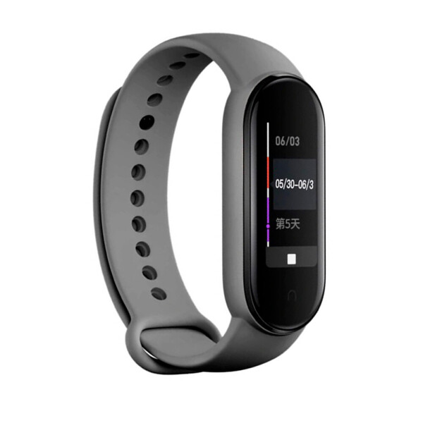 

Ремешок для браслета Mi Band 5 (Silicon) Space Grey (13) (29389)