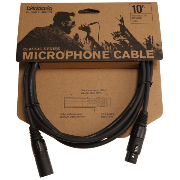 

Кабель микрофонный D'Addario PW-CMIC-10 Classic Series Microphone Cable 3.0m (10ft)