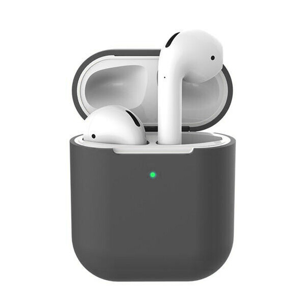

Чехол для AirPods 2 Wireless silicone case gray