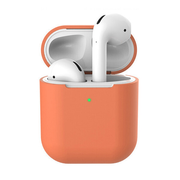 

Чехол для AirPods 2 Wireless silicone case peach