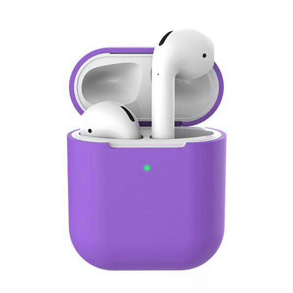 

Чехол для AirPods 2 Wireless silicone case purple