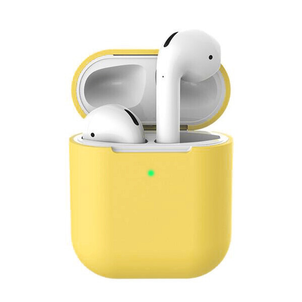 

Чехол для AirPods 2 Wireless silicone case yellow