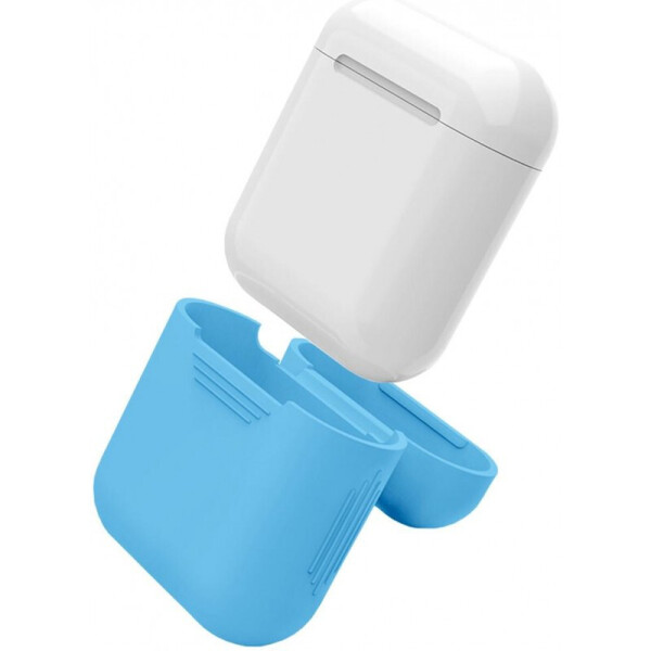 

Чехол для AirPods/AirPods 2 silicone case голубой