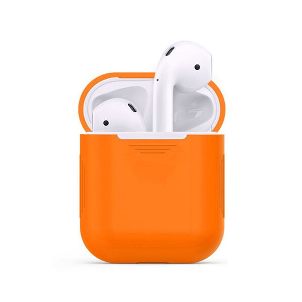 

Чехол для AirPods/AirPods 2 silicone case оранжевый