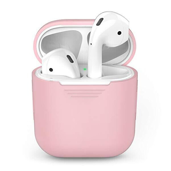 

Чехол для AirPods/AirPods 2 silicone case светло розовый