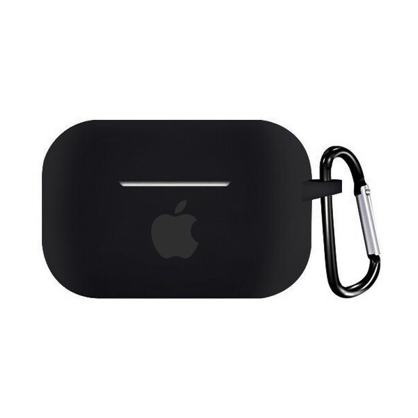 

Чехол для AirPods PRO silicone case with Apple Black