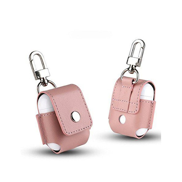 

Чехол для AirPods/AirPods 2 Leather case розовый