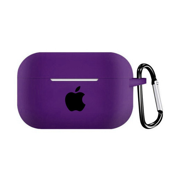 

Чехол для AirPods PRO silicone case with Apple Purple