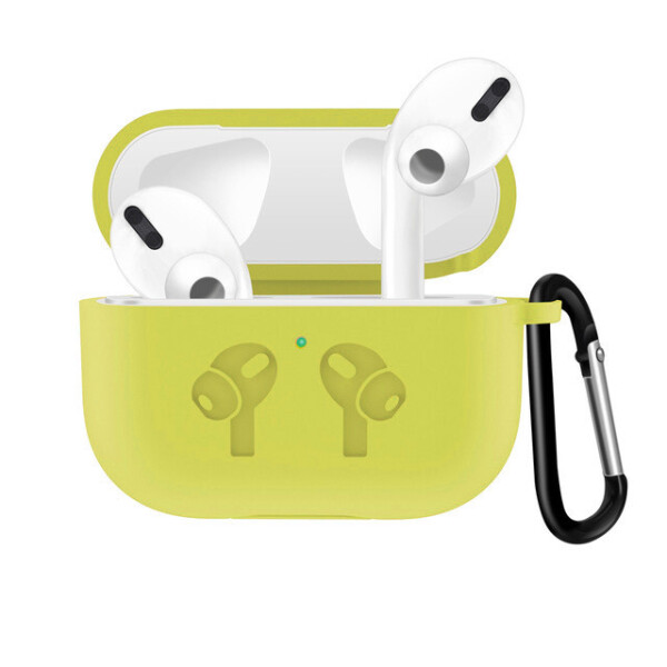 

Чехол для AirPods PRO silicone case logo с карабином flash