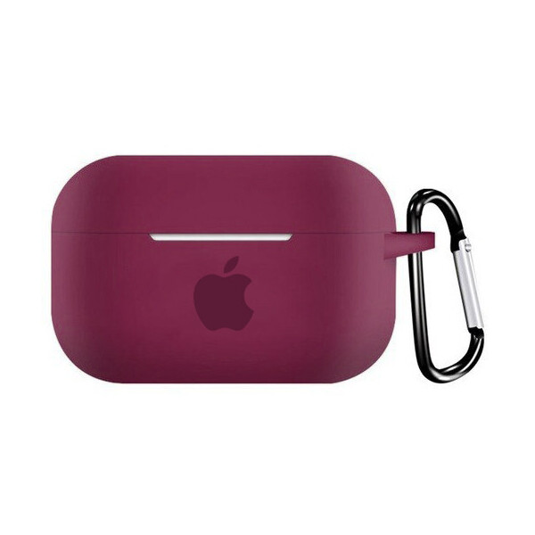 

Чехол для AirPods PRO silicone case with Apple Rose red