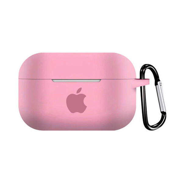 

Чехол для AirPods PRO silicone case with Apple Light Pink