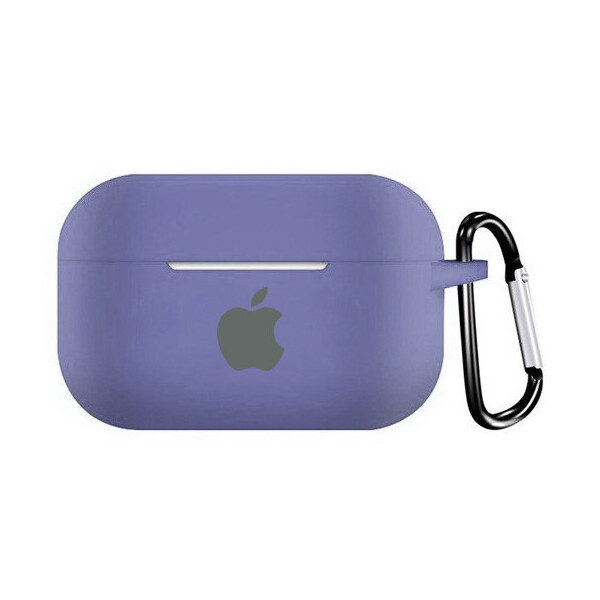 

Чехол для AirPods PRO silicone case with Apple Lavender gray