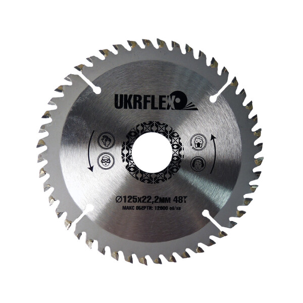 

Диск пильный по дереву UKRflex 125*22*48Z с напайкой 34-12548
