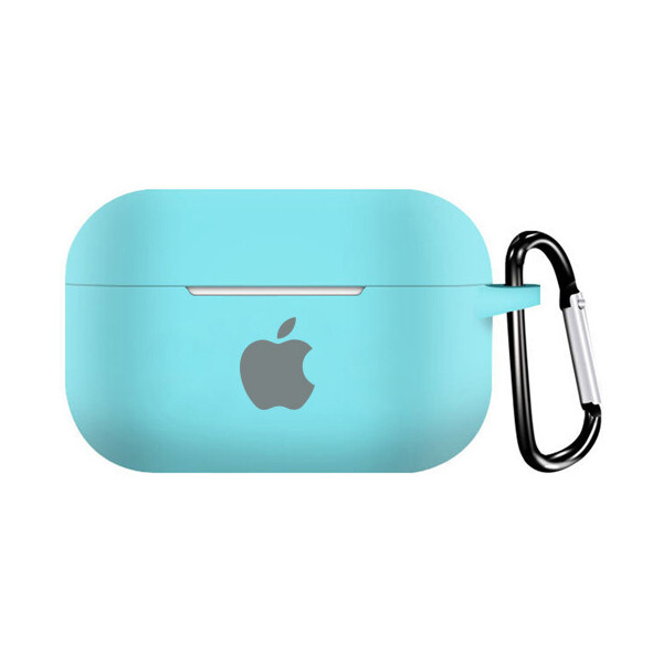 

Чехол для AirPods PRO silicone case with Apple Sea Blue