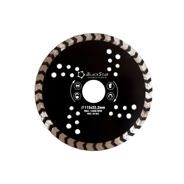 

Диск алмазный Турбо BLACK STAR 115*22,2 мм 30-11504
