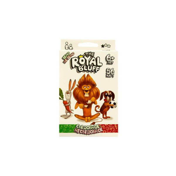 

Настольная карточная игра Danko Toys The royal bluff Съедобное-несъедобное