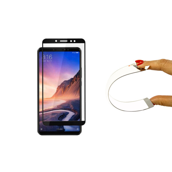 

Защитное 5D cтекло Nano Flexible GLASS ITOP для Xiaomi Mi Max 3 Full Cover Черный