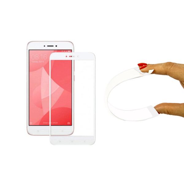 

Защитное 5D cтекло Nano Flexible GLASS ITOP для Xiaomi Redmi Note 4X Full Cover Белый