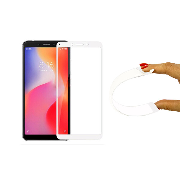 

Защитное 5D cтекло Nano Flexible GLASS ITOP для Xiaomi Redmi 6A Full Cover Белый