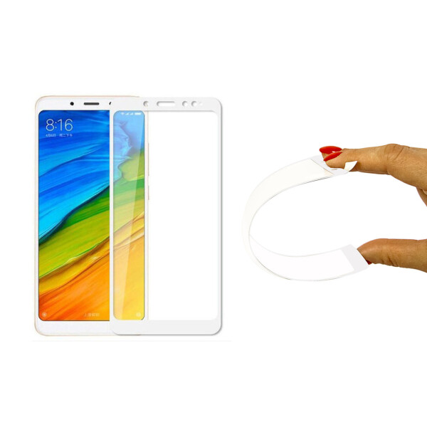 

Защитное 5D cтекло Nano Flexible GLASS ITOP для Xiaomi Redmi Note 5 Pro Full Cover Белый