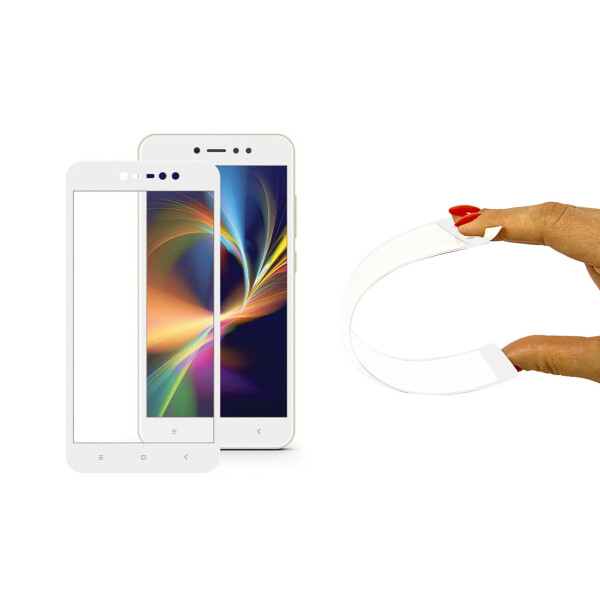 

Защитное 5D cтекло Nano Flexible GLASS ITOP для Xiaomi Redmi Note 5A Full Cover Белый