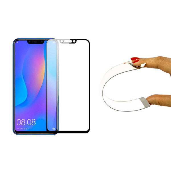 

Гнущееся Защитное 5D cтекло Nano Flexible для Huawei P Smart+ | Полное покрытие (Черный) | Хуавей