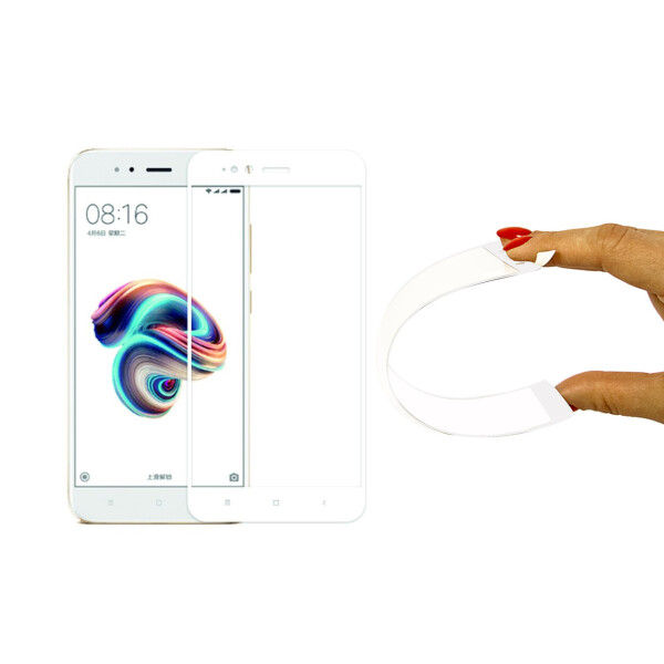 

Защитное 5D cтекло Nano Flexible GLASS ITOP для Xiaomi Mi 5X Full Cover Белый