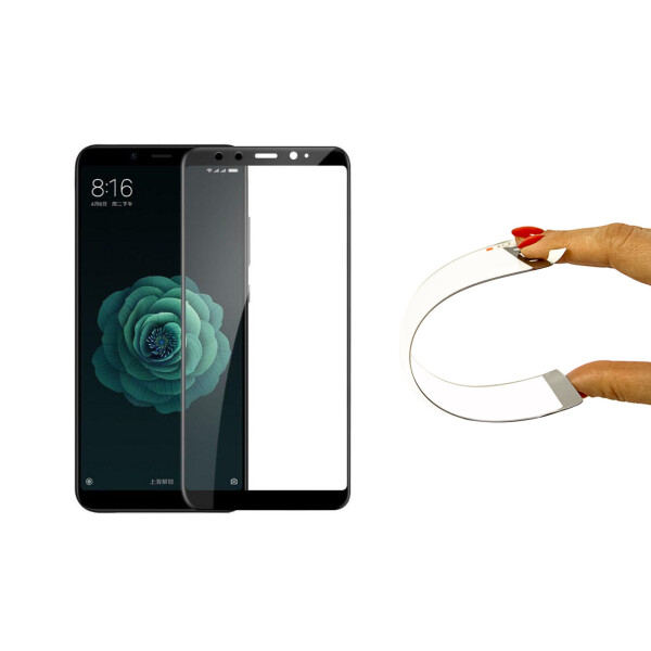 

Защитное 5D cтекло Nano Flexible GLASS ITOP для Xiaomi Mi 6X Full Cover Черный