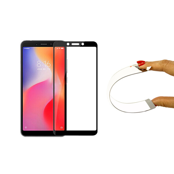 

Защитное 5D cтекло Nano Flexible GLASS ITOP для Xiaomi Redmi 6 Full Cover Черный