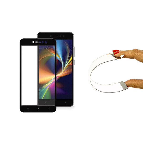 

Защитное 5D cтекло Nano Flexible GLASS ITOP для Xiaomi Redmi Note 5A Full Cover Черный