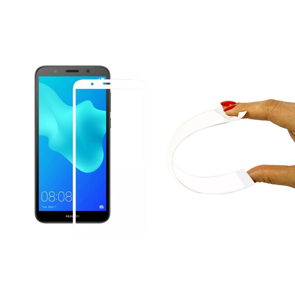 

Гнущееся Защитное 5D cтекло Nano Flexible для Huawei Y5 2018 | Полное покрытие (Черный) | Хуавей