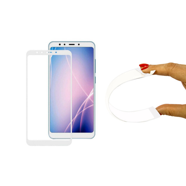 

Защитное 5D cтекло Nano Flexible GLASS ITOP для Xiaomi Redmi 5 Full Cover Белый