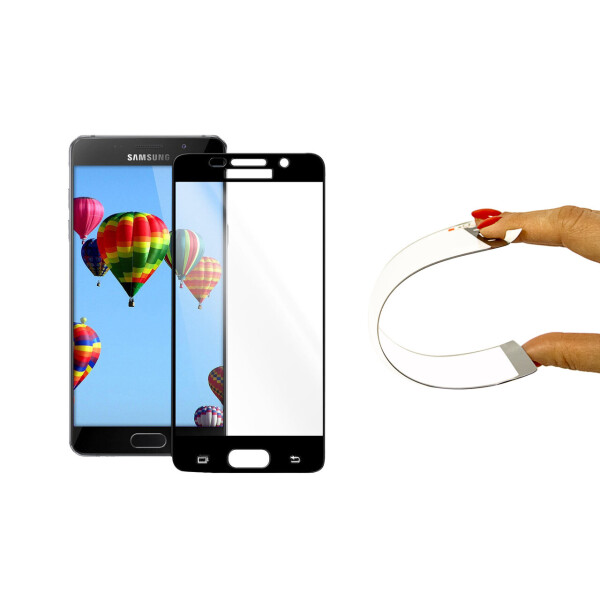 

Защитное 5D cтекло Nano Flexible GLASS ITOP для Samsung Galaxy A5 2016 Full Cover Черный