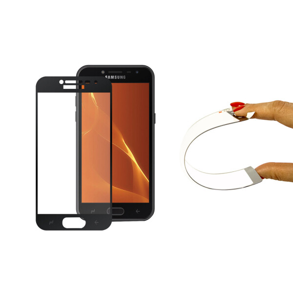 

Защитное 5D cтекло Nano Flexible GLASS ITOP для Samsung Galaxy J4 2018 Full Cover Черный