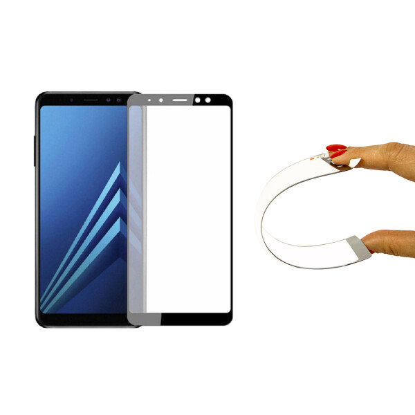 

Защитное 5D cтекло Nano Flexible GLASS ITOP для Samsung Galaxy A8 2018 Full Cover Черный