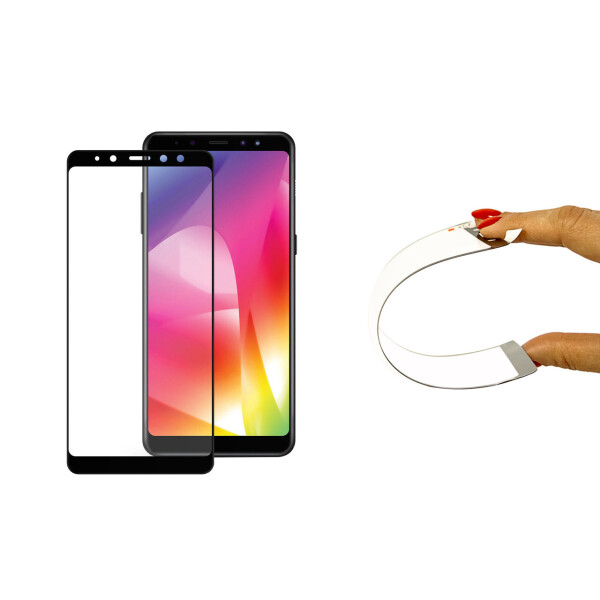 

Защитное 5D cтекло Nano Flexible GLASS ITOP для Samsung Galaxy A6 2018 Full Cover Черный