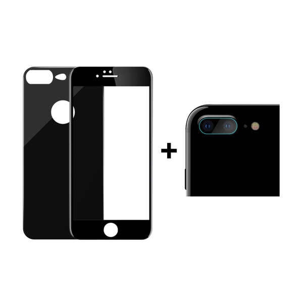

Комплект стекол + пленка ITOP X-FULL GLASS 3 в 1 для Apple iPhone 8 Plus Черный|айфон 8 плюс