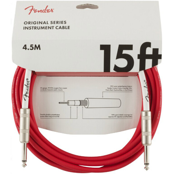 

Кабель инструментальный Fender Original Series Instrument Cable 4.5m (15ft) 0990515010