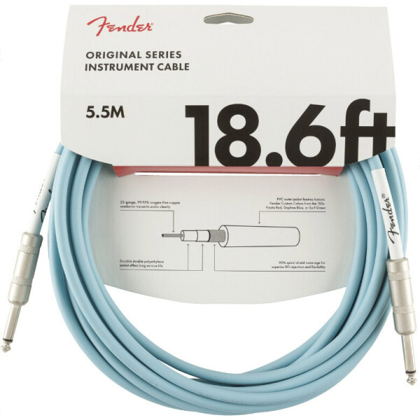 

Кабель инструментальный Fender Original Series Instrument Cable 5.5m (18.6ft) 0990520003