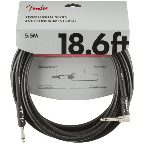 

Кабель инструментальный Fender Professional Series Instrument Cable 5.5m (18.6ft) 0990820019