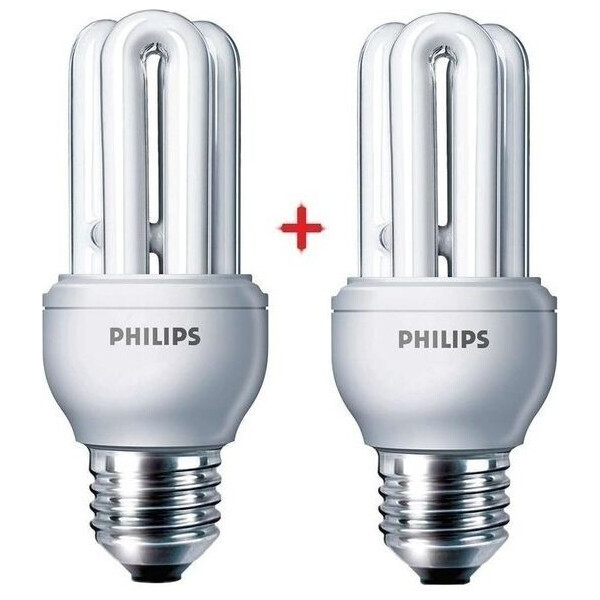 

Лампа энергосберегающая комплект Philips E27 14W 220-240V 2700K Genie (1+1) (8717943898602)