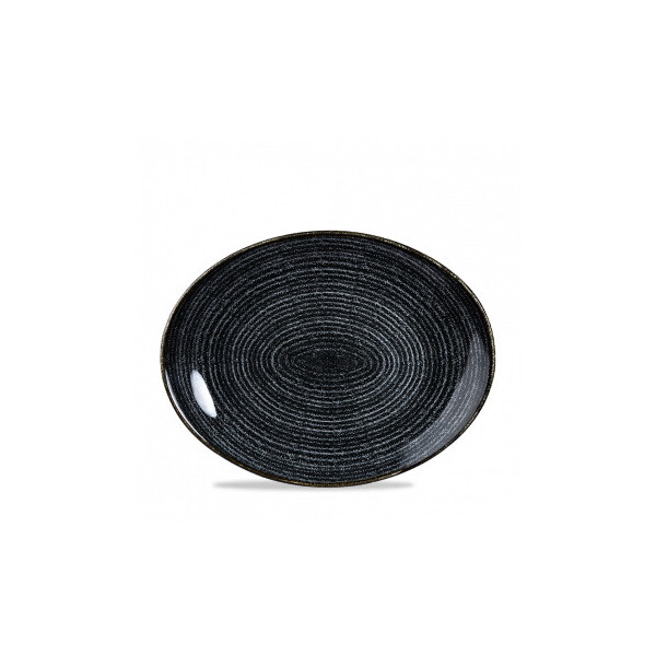 Акція на Блюдо овальное Churchill Studio Prints Homespun Charcoal Black 31.7*25.5 см SPCBOP121 від Allo UA