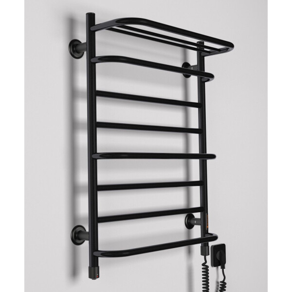 

Полотенцесушитель ТЕПЛЫЙ МИР Комфорт P1 черный правосторонний с кнопочным переключателем