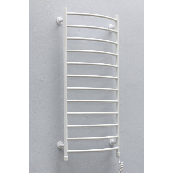 

Полотенцесушитель ТЕПЛЫЙ МИР Метровый белый правосторонний с кнопочным переключателем