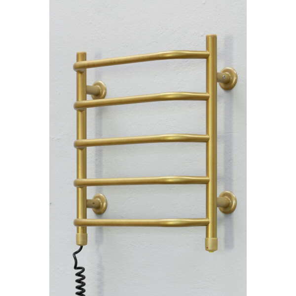 

Полотенцесушитель ТЕПЛЫЙ МИР Стеир 45 золото металлик левосторонний с кнопочным регулятором мощностиЗима-Лето