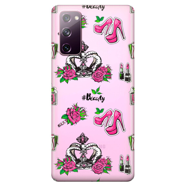 

Прозрачный силиконовый чехол OKcovers для Samsung Galaxy S20 FE с рисунком - Женский дизайн (KS6705)