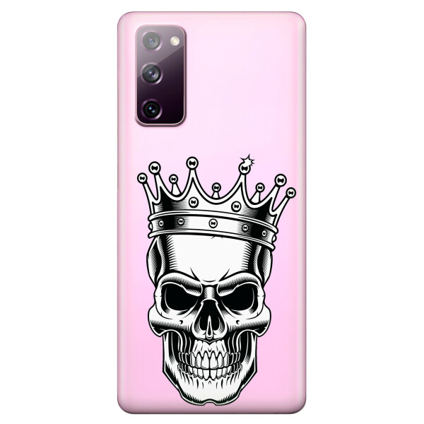 

Прозрачный силиконовый чехол OKcovers для Samsung Galaxy S20 FE с рисунком - Царский череп (KS6715)
