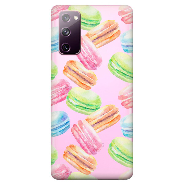 

Прозрачный силиконовый чехол OKcovers для Samsung Galaxy S20 FE с рисунком - Французские печенья (KS6682)