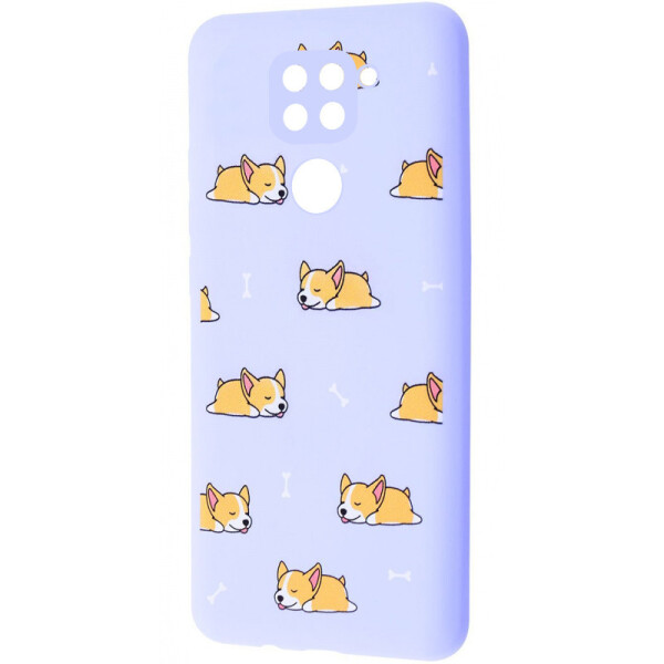

TPU чехол WAVE Fancy для Xiaomi Redmi Note 9 (Sleeping corgi / Light purple) (1058768)
